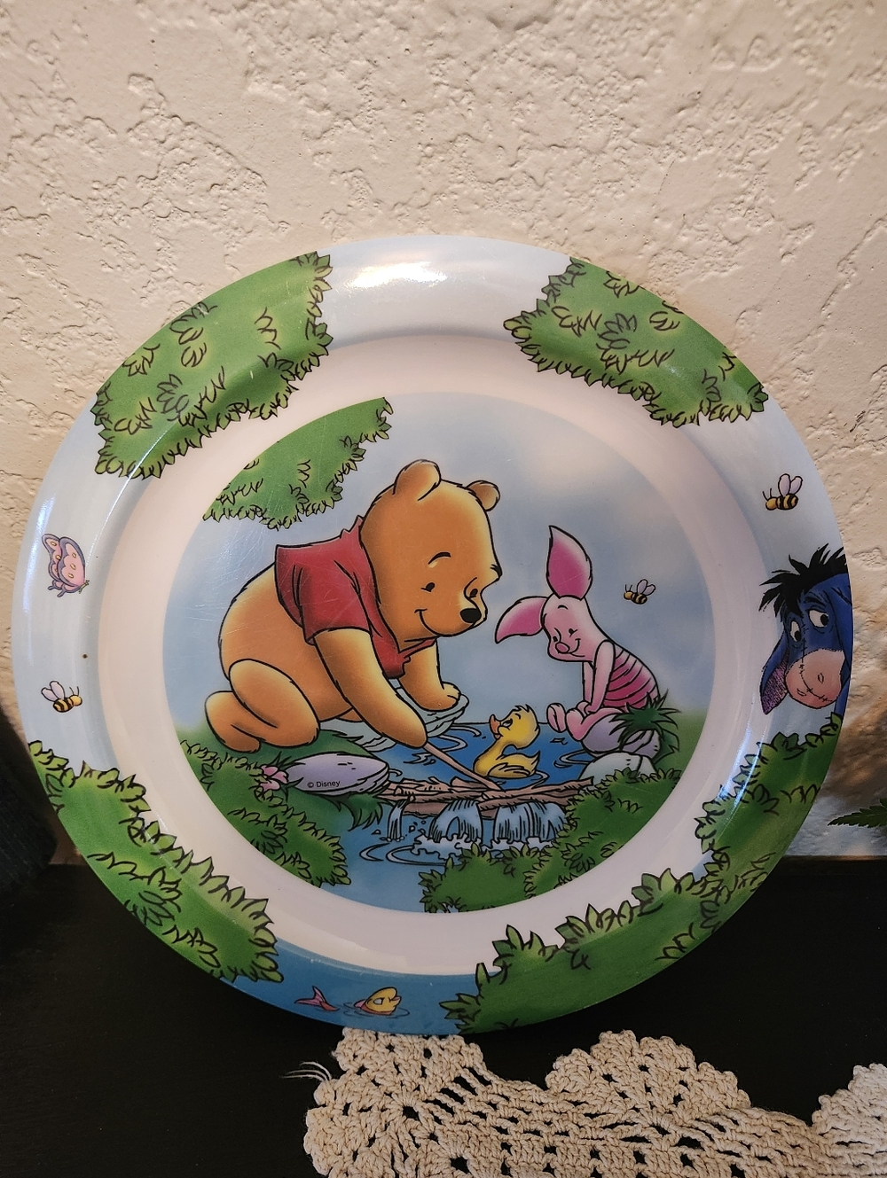 Vintage Disney Winnie the Pooh Plate - 8.75"